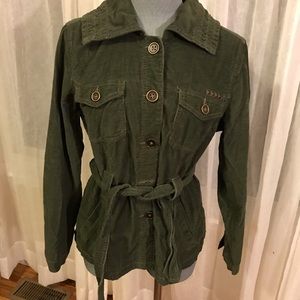 Green corduroy jacket